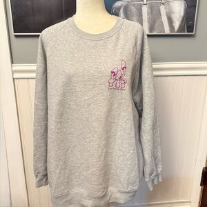 The North Face Gray Purple Graphic Sweatshirt Support Local Campground Size XXL